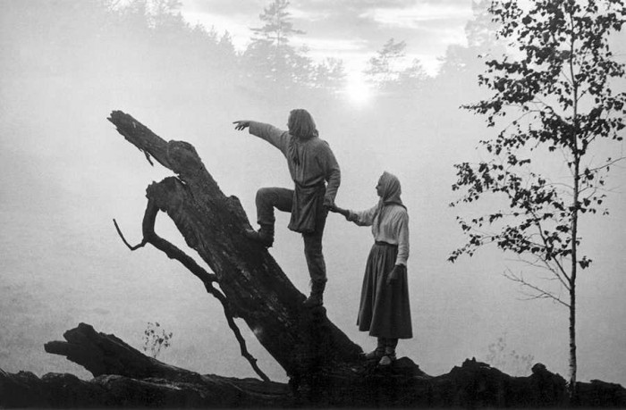 Kadrs no Gunāra Pieša filmas Put, vējiņi!, 1974 (Foto no Latvijas kino muzeja arhīva)