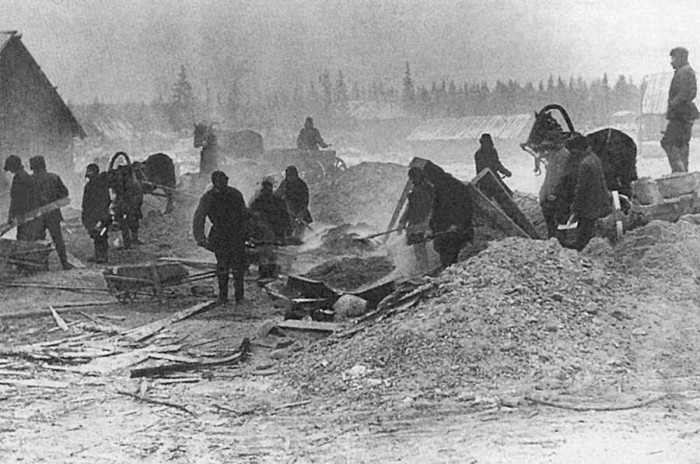 Gulaga ieslodzītie Baltās jūras kanāla būvniecībā, 1931–1933