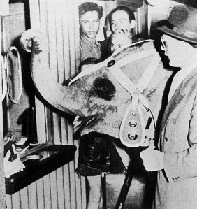 Zilonītis Tufijs, kas 1950. gadā izkrita no gaisa vilciena